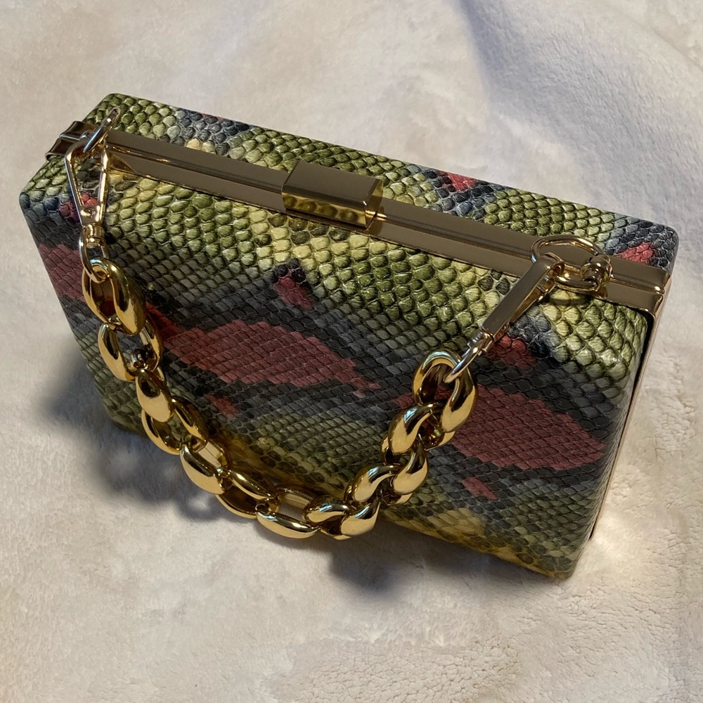 Retro Colored Eye-Popping Python Print Hardbody C… - image 3